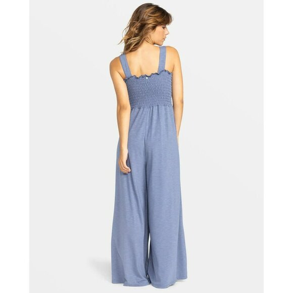Roxy Just Passing By Jumpsuit in Wild Wind Blue - Picture 3 of 12